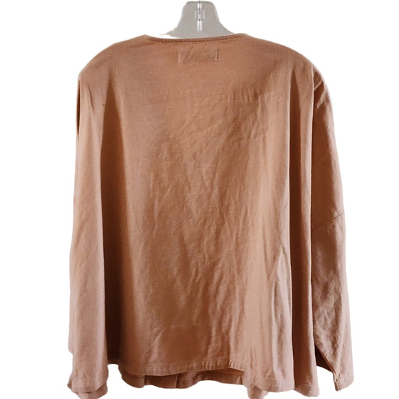 ROUCHA Oversized Pink Cotton V-Neck Button-Front Jacket CC L - Picture 4 of 7